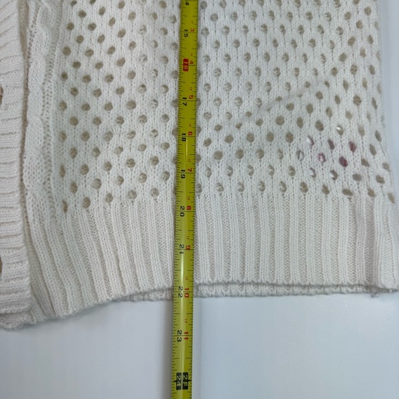 No Boundaries Mesh Cardigan Ivory Size XXXL - Picture 7 of 12